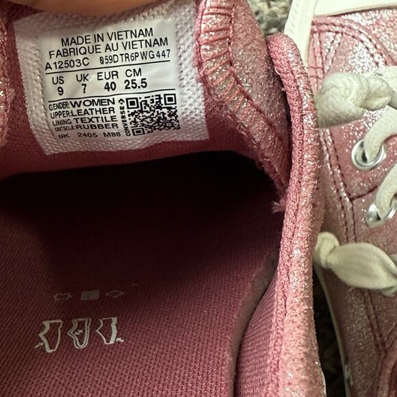 Converse All Star CTAS Shoreline Metallic Pink Slip On Sneakers Women's 9 NEW - Picture 7 of 7